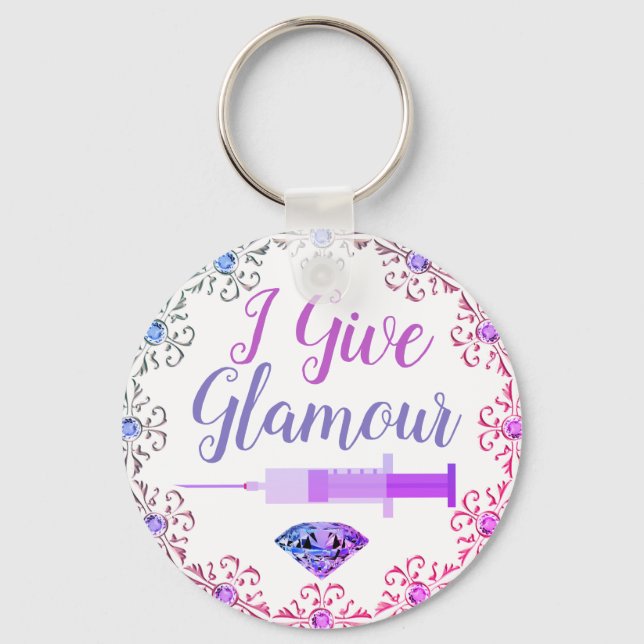 Porte-clés Infirmière glamour (Recto)