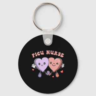 Porte-clés Infirmière groovy Picu de la Saint-Valentin Cœurs 