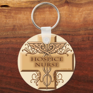 Porte-clés Infirmière hospitalière Cross Caduceus