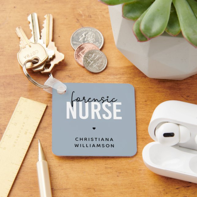 Porte-clés Infirmière médico-légale | Cadeaux de soins infirm (Bureau)