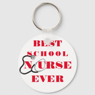 Porte-clés Infirmière merci appréciation typographie cadeau