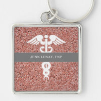 Infirmière Praticien Rose Parties scintillant d'or