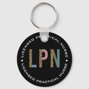 Porte-clés Infirmière pratique autorisée par le LPN Empreinte