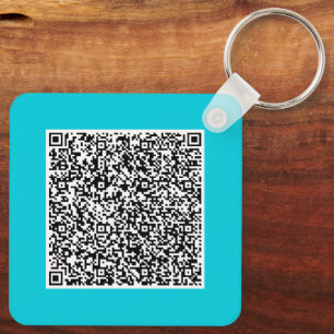 Porte-clés Informations sur l'analyse de code QR personnalisé