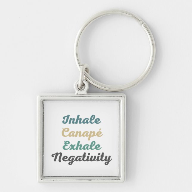 Porte-clés Inhale Canapé Exhale Porte - clés de la Négativité (Devant)