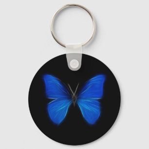 Porte-clés Insecte de vol bleu de papillon