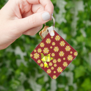 PORTE-CLÉS INSÉPARABLE AVEC DON DE FLEURS JOUR SPÉCIAL, ANNIV