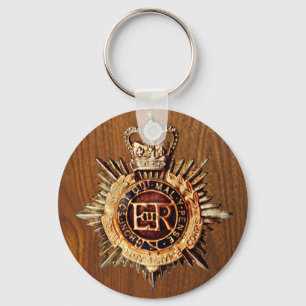 Porte-clés Insigne de casquette de policier britannique vinta