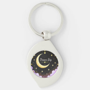 Porte-clés Inspiration Lune et Étoiles Rêve Grand