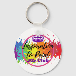 Porte-clés Inspiration pour peindre le logo d'éclaboussure d