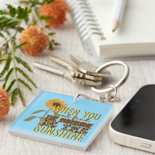 Porte-clés Inspirational Be Sunshine Wordart