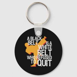 Porte-clés Inspirational Martial Arts Black Belt Fighter
