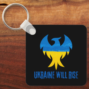 Porte-clés Inspirational Phoenix Rising Ukraine Colors