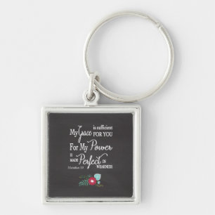 Porte-clés Inspirationnel Ma grâce est un Porte - clé suffi