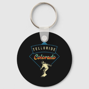 Porte-clés Instructeur De Snowboard S Retro Telluride Colorad