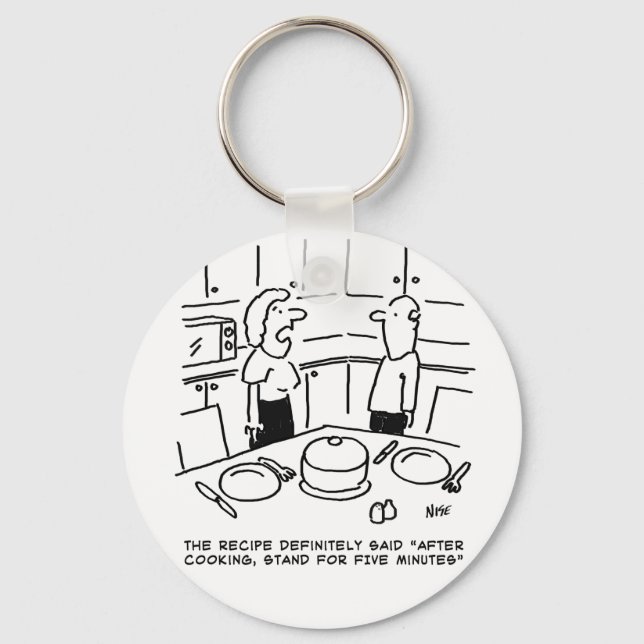 Porte-clés Instructions pour la recette Cuisine suivie dans u (Recto)