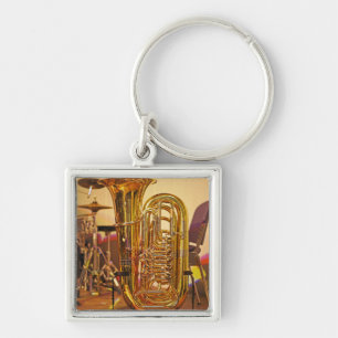 Porte-clés Instrument en laiton Tuba