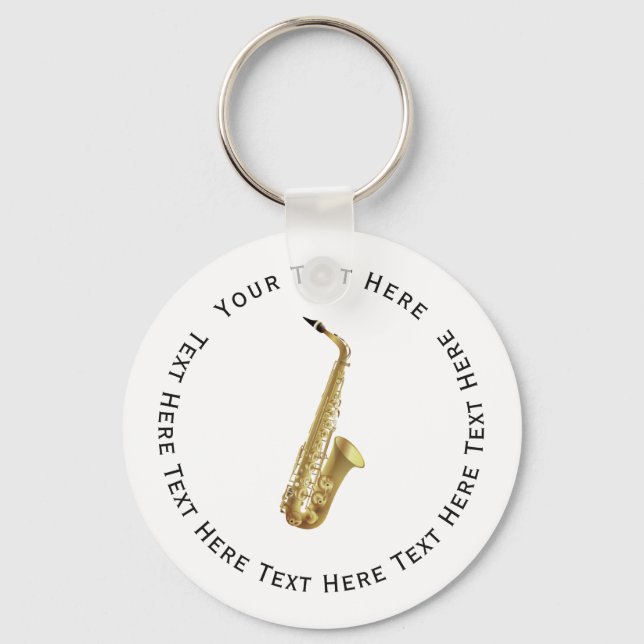 Porte-clés Instrument saxophone (Recto)