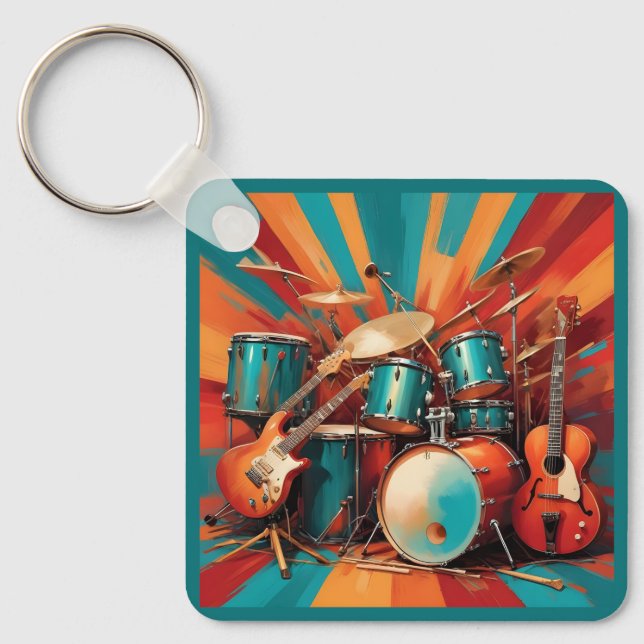 Porte-clés Instruments de musique (Recto)