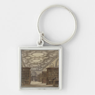 Porte-clés Intérieur de la bibliothèque publique, Cambridge,