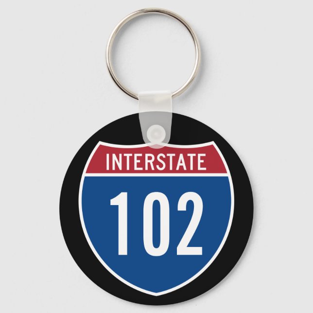 Porte-clés Interstate 102 (Recto)
