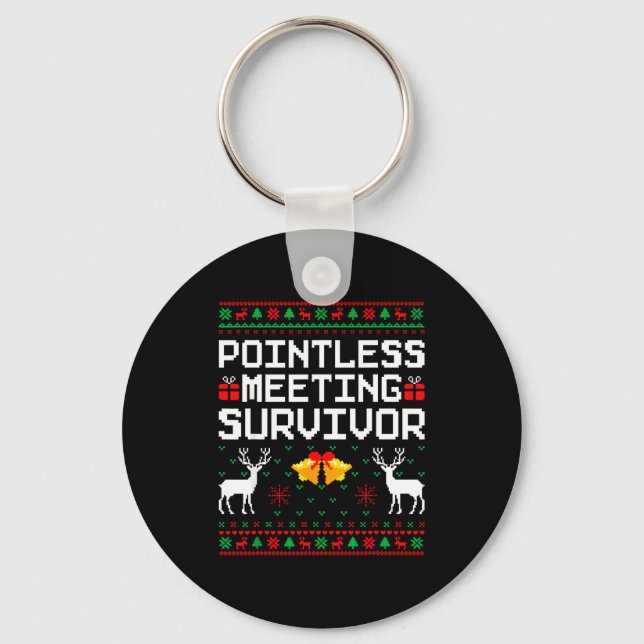 Porte-clés Intless Meeting Survivor Ugly Christmas Sweater Of (Recto)