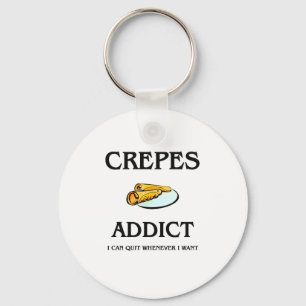 Porte-clés Intoxiqué de crêpes