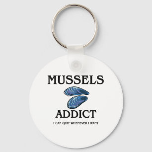 Porte-clés Intoxiqué de moules