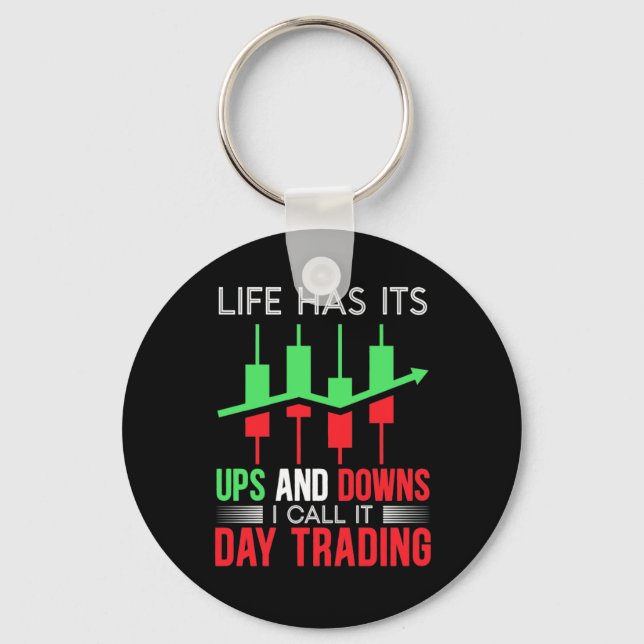 Porte-clés Investisseur J'Appelle Ça Jour Trading (Recto)