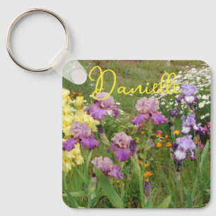 Porte-clés Iris iris fleurs fleuris Cottage Jardin Anniversai