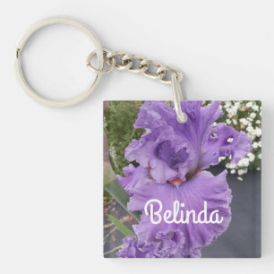 Porte-clés Iris Irises Flore Violet Fleur Flore Clé Rin