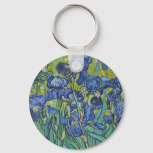 Porte-clés Iris, Peinture à l'huile florale, Vincent Van Gogh