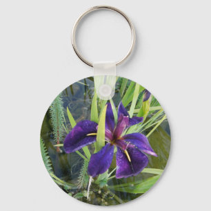 Porte-clés Iris pourpre de l'eau