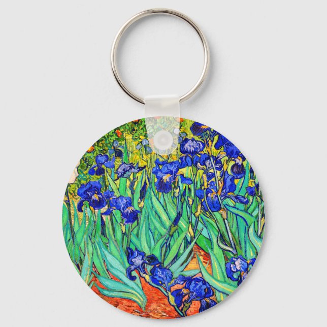 Porte-clés Irises par Vincent Van Gogh (Recto)