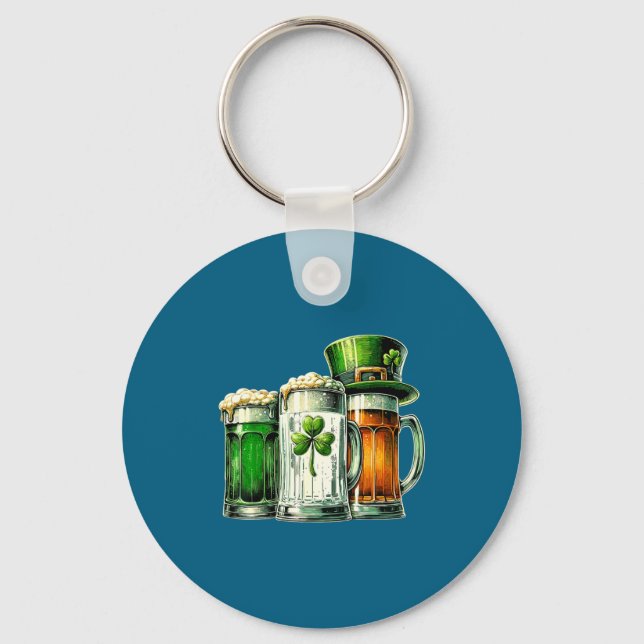 Porte-clés Irish Beer Ireland Flag St Patricks Day  (Recto)