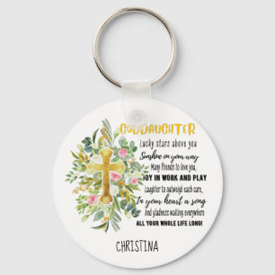 Porte-clés Irish Blessing For GODDAUGHTER - Personalized Gift