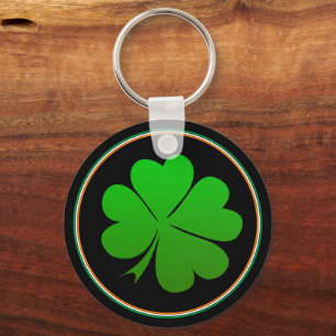 Porte-clés Irlandais Drapeau Keys, Lucky Clover Irlande / St 