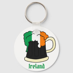 Porte-clés Irlande Drapeau Guinness Beer