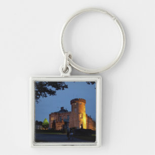 Porte-clés Irlande, le château de Dromoland éclairé au crépus