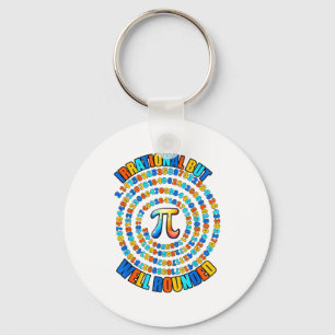 Porte-clés Irrationnel Mais Bien Rond 3.14 Symbole De Nombre 