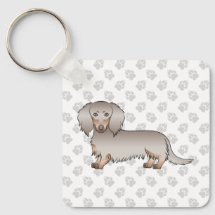 Porte-clés Isabella Et Tan Long Cheveux Chien De Dessin Animé