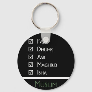 Porte-clés Islamic prayer - 5 times a day - Muslim print