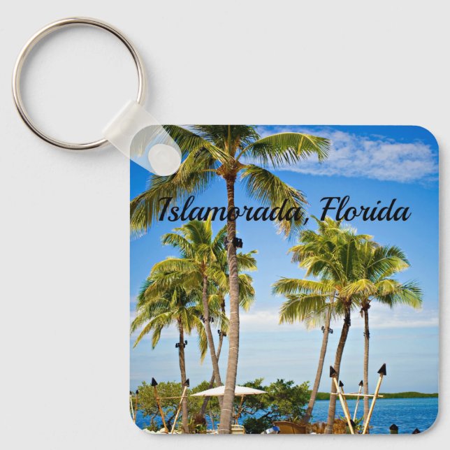 Porte-clés Islamorada, Floride Palmiers (Recto)