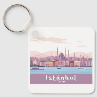 Porte-clés Istanbul Turquie Pastel Voyage Design