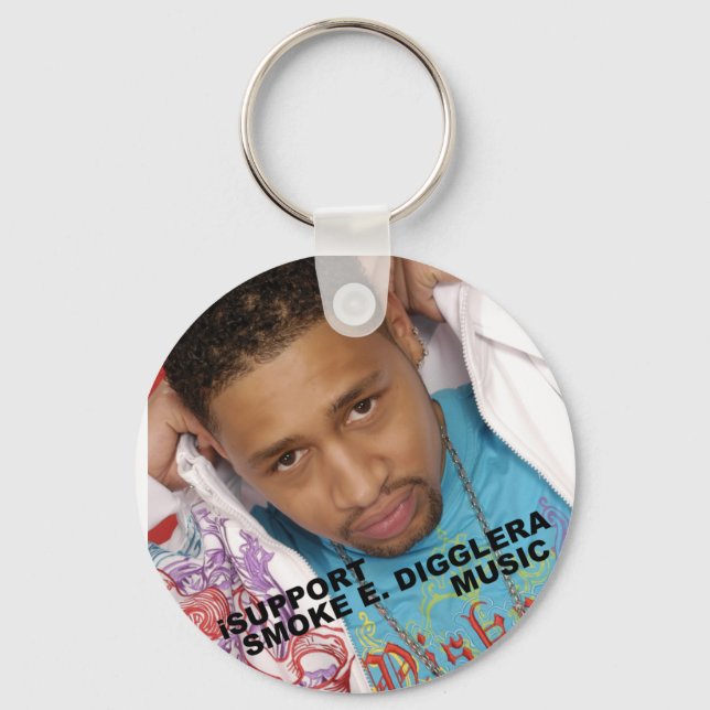 Porte-clés iSupport Smoke E. Digglera Music (Recto)