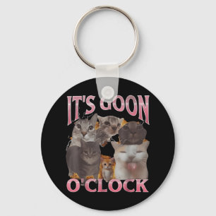 Porte-clés It' ; s Allez O' ; horloge Chat drôle Mème I