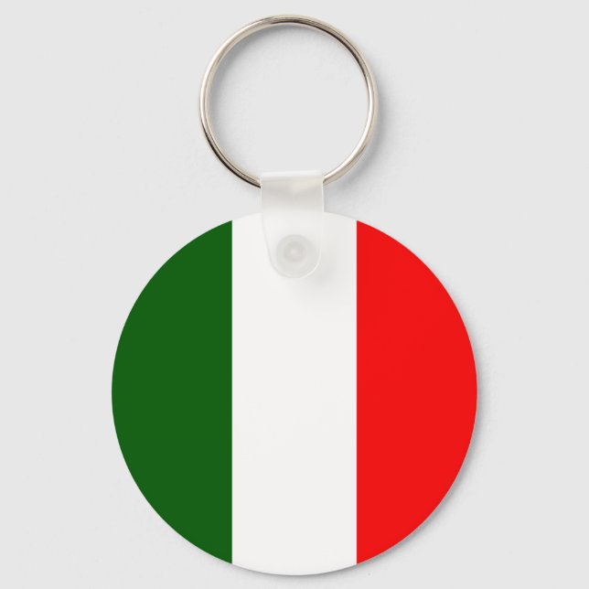 Porte-clés Italie Drapeau de haute qualité (Recto)