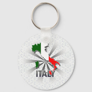 Porte-clés Italy Flag Map 2.0