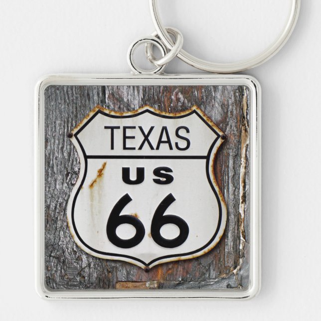 Porte-clés Itinéraire 66 du Texas (Devant)
