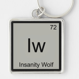 Porte-clés Iw - Insanity Wolf Chimie Élément Symbole T